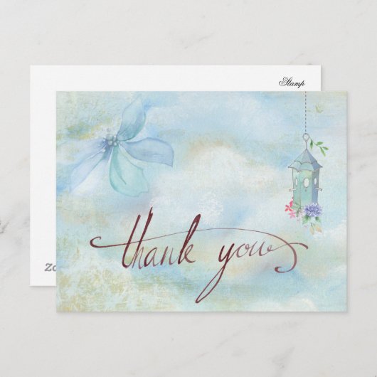 Carte Postale Merci branché (Devant / Derrière)