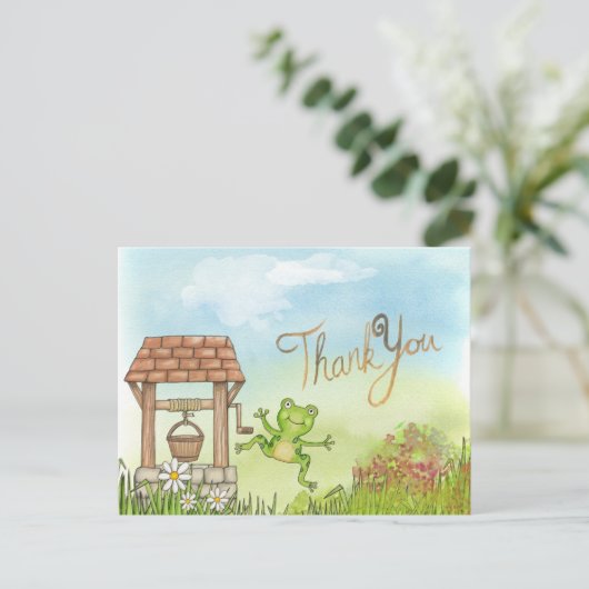 Carte Postale Merci branché (Debout devant)