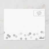 Carte Postale Merci Bridesmaid Silver Foil Parties scintillant l (Dos)