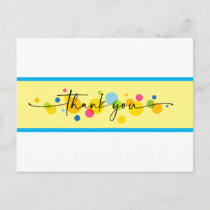 Carte Postale Merci Bulles