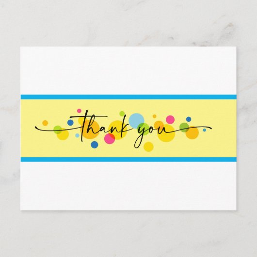 Carte Postale Merci Bulles  (Devant)