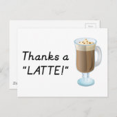 Carte Postale Merci cadeau - Merci un latte (Devant / Derrière)