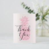 Carte Postale merci calligraphie sur faux ananas parties scintil (Debout devant)