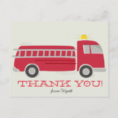 Carte postale Merci camion (Devant)