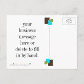 Carte postale Merci carré (Dos)