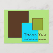 Carte postale Merci carré (Devant)