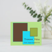 Carte postale Merci carré (Debout devant)