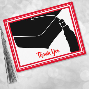 Carte Postale Merci  Casquette rouge et blanc