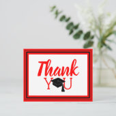 Carte Postale Merci Casquette rouge et noir (Debout devant)