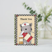 Carte postale Merci Cat Nurse (Debout devant)