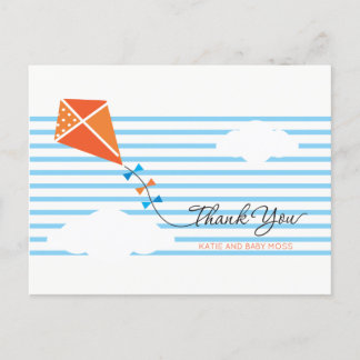 Carte postale Merci cerf-volant {Boy}