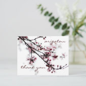 Carte Postale Merci cerise en fleurs (Debout devant)