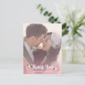 Carte Postale Merci Cherry Blossom Mariage Photo (Debout devant)