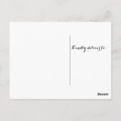 Carte postale Merci Chevron orange (Dos)