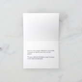 Carte postale "merci !" chic et luxueuse (Intérieur)