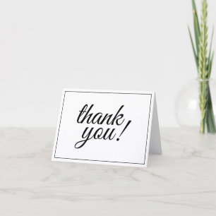 Carte postale "merci !" chic et luxueuse