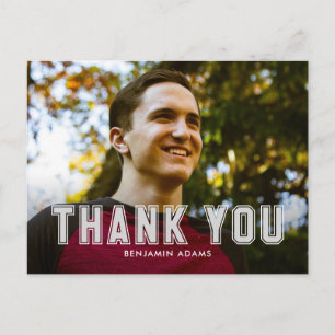 Carte postale Merci Classic Collegiate Graduate