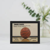 Carte postale "Merci-Coach" (Debout devant)