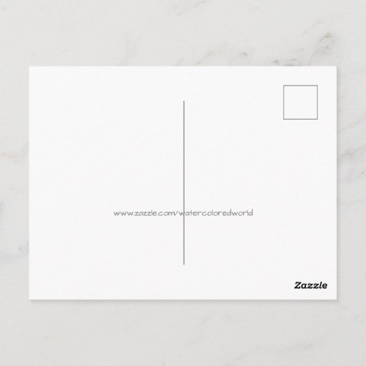 Carte postale Merci Coeur de l'aquarelle Succulent (Dos)