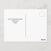 Carte postale Merci coeur mou à script simple (Dos)