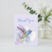 Carte Postale Merci Colibri Aquarelle Oiseau (Debout devant)