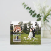 Carte Postale Merci Collage Mariage multi-photos (Debout devant)