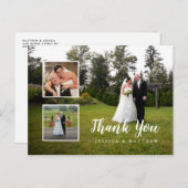 Carte Postale Merci Collage Mariage multi-photos (Devant / Derrière)