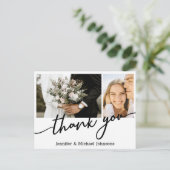 Carte Postale merci, collage mariage, personnalisé (Debout devant)