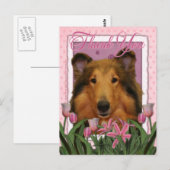Carte Postale Merci - Collie - Natalie (Devant / Derrière)