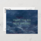 Carte Postale Merci coloré Blue Skies (Devant / Derrière)