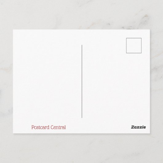 Carte postale Merci colorée (Dos)