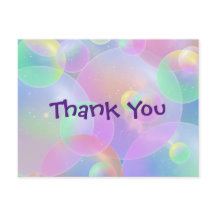 Carte postale Merci - Conception de bulles