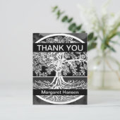 Carte Postale Merci | Condoléances | Arbre de vie (Debout devant)