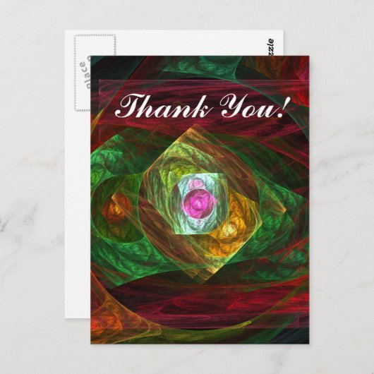 Carte postale Merci Connexions dynamiques (Devant / Derrière)