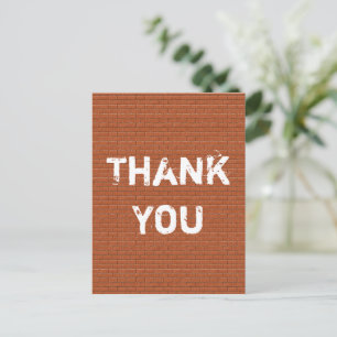 Carte Postale Merci Construction client Appréciation brique