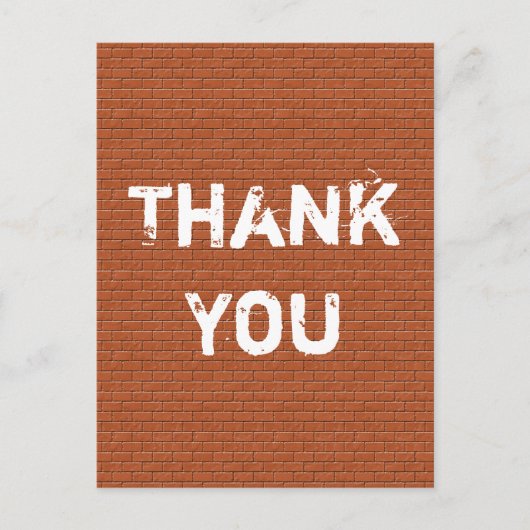 Carte Postale Merci Construction client Appréciation brique (Devant)