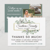 Carte Postale Merci Coton Rustique du Sud 4-Photos (Devant / Derrière)