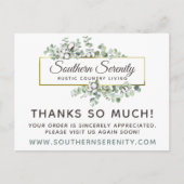 Carte Postale Merci Coton Rustique du Sud 4-Photos (Devant)