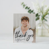 Carte postale Merci couleur modifiable Word peint (Debout devant)