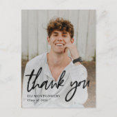 Carte postale Merci couleur modifiable Word peint (Devant)