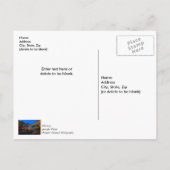 Carte postale Merci Crépuscule sur le pont de Benn (Dos)