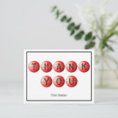 Carte Postale Merci Cricket personnalisé (Debout devant)