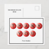 Carte Postale Merci Cricket personnalisé (Devant / Derrière)