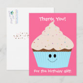 Carte postale Merci Cupcake (Devant / Derrière)