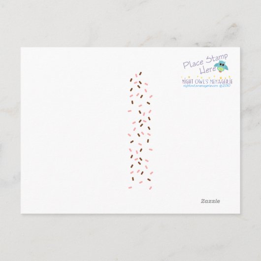 Carte postale Merci Cupcake (Dos)