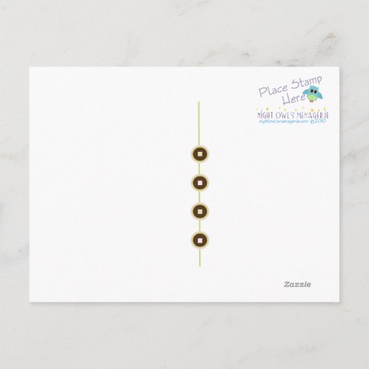 Carte postale Merci Cupcake (Dos)