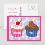 Carte postale Merci Cupcake (Devant / Derrière)
