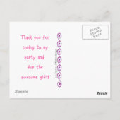 Carte postale Merci Cupcake (Dos)