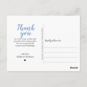 Carte Postale Merci Cupcake Baby shower d'arrosage pour bébé (Dos)