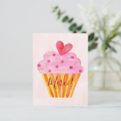 Carte postale merci Cupcake - Merci (Debout devant)
